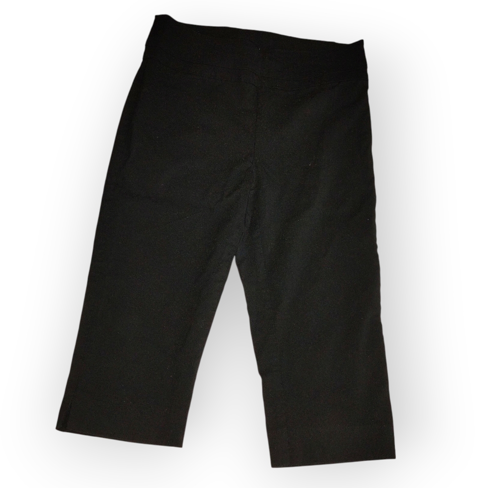 Kids Black Capri Pants with Stretch Waistband